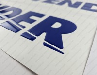 Contender Boat Logo Raised Domed 3D Decals 32" x 3.6" 2pcs.